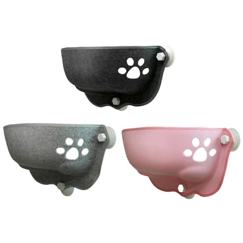 Hamac à ventouse pour chats : lit de repos stable pour perche de fenêtre