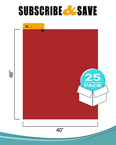 Image of APQ Pack of 25 Red Biohazard Waste Bag Liners 40 x 48 High Density Disposable Plastic Lab Bags 40x48 16 Micron 55 - 75 Preprinted Poly Waste Bags for Lab Health Applications, Wholesale Price