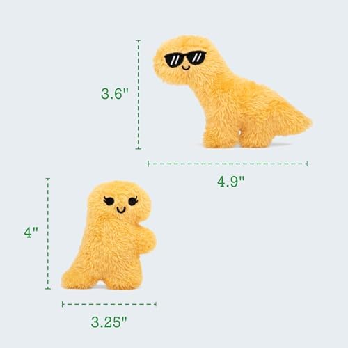 Emotional Support Dino Nuggies by Relatable, Cuddly Stuffed Animals and Dinosaur Toys, Back to School Gift Ideas and Desk Accessories for All Ages, Includes 5 Dinosaur Plushies with Carrying Basket — view 7