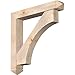 Ekena Millwork BKT0806X46X46WTL03SDF Westlake Arts and Crafts Smooth Bracket w/Offset Brace, Douglas Fir