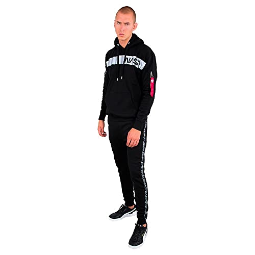 Alpha Industries NASA RS Hoody Kapuzensweat für Herren Black – Ansicht 4