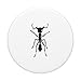 Army Bullet Ant Warrior Insect Bug Silhouette PopSockets Swappable PopGrip