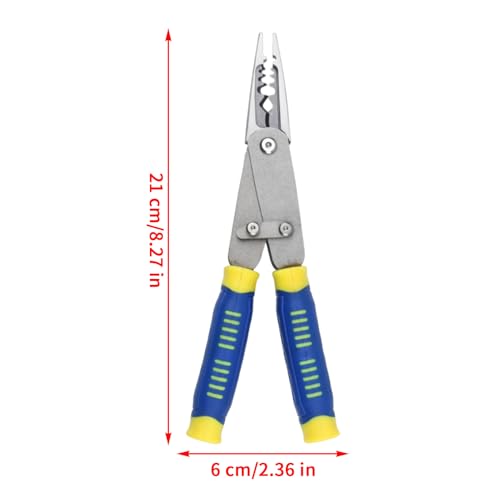 Pince à dénuder pliable multifonction avec dénudeur de câble et sertisseur - 6