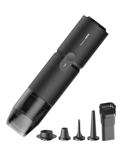 HOTO Aspirabriciole Senza Fili 15000pa, 4 in 1 Mini Aspirapolvere, Aspirazione, Soffiaggio,...