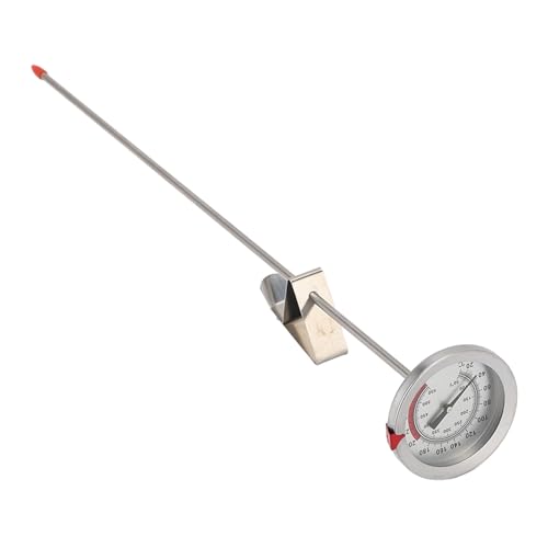 Candy Deep Fry Thermometer with Pot Clip, 20cm Stainless Steel Probe,50-550°F Range,Meat Cooking Thermometer,BBQ,Grill