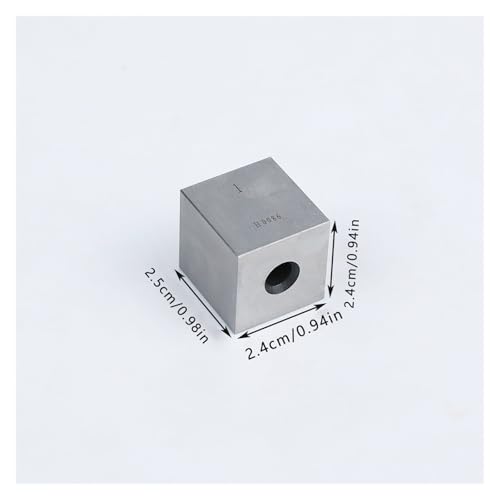 Bloque de medición rectangular perforado de 1 pulgada para carpintería 4