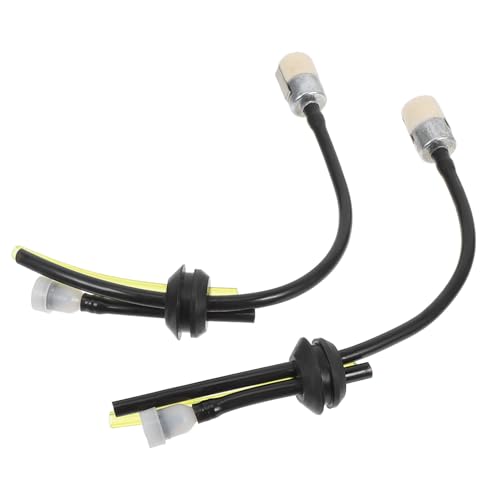 LAPYAPPE 2個 三孔燃料ホース 入り 草刈機 小型エンジン用 多機能ガスラインホース フィルター付き エンジン効率向上 簡単取付 草刈り機パー