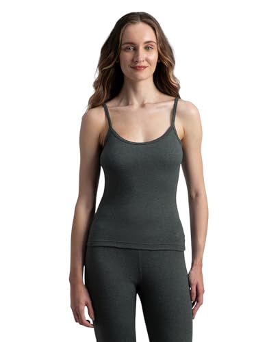 Image of Jockey 2548 Women's Super Combed Cotton Rich Brushed Thermal Camisole with StayWarm Technology Charcoal Melange M