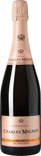 Charles Mignon Champagner Brut Rosé Premier Cru AOP - Eleganter und fruchtiger Brut Rosé aus der Champagne (1 x 0,75l)