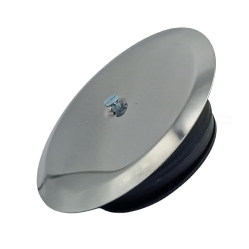Schläfer 4397100 | Sifone Bagno Ispezionabile, Tappo a Espansione per Sifone a Pavimento diam 100 mm con Tappo inox e vite, Tappo Pozzetto a Pavimento e Coperchio Cromato in Acciaio