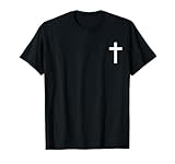 camiseta cruz azul Cruz cristiana. Diseño original de la cruz de Jesucristo para hombres, mujeres. Ideal para peregrinos, religiosos, monjas, sacerdotes, capellanes, pastores, amantes de la espiritualidad.