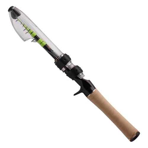 PURELURE Portable Travel Fishing Rod Telescopic Casting Rod BFS Bass Trout Rod CNC Machined Reel Seat 24T Carbon Rod Blank AAA Cork Handle Stainless Guides and Ceramic Rings