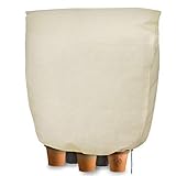 Einzigartiges Design- Es gibt die Unsichtbarer Reißverschluss und Verstellbarer Kordelzug auf dem Kübelpflanzensack. die für einen sicheren Halt sorgen, Kübelpflanzensack wird nicht vom Wind weggepustet. Bequemer zu tragen.