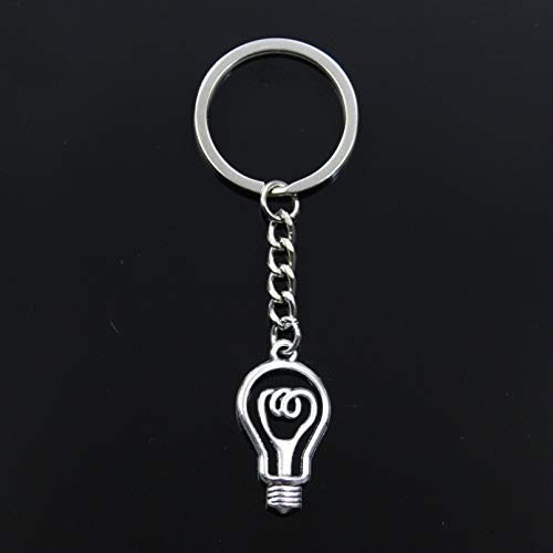Preisvergleich Produktbild FSDFS Mode Schlüsselbund 31x16mm Glühbirne Anhänger DIY Männer Auto Schlüsselanhänger Ringhalter Souvenir für Geschenk