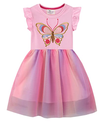 Toddler Baby Girl Summer Dress Short Sleeve Casual Playwear Sundress Dresses