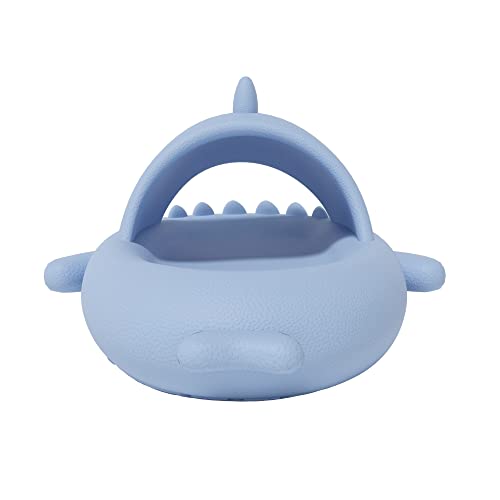 welltree Shark Slides for Women and Men Novelty Pillow Slippers Open Toe Shark Sandals Cushioned Cloud Slides3