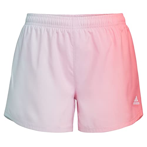 Short de sport fille adidas rose à taille élastique large vêtement athlétique grande taille