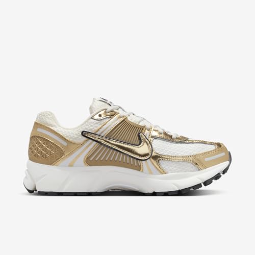 Nike Nike Women's Zoom Vomero 5 Gold Sneakers, Photon Dust/Gold/Gridiron/Sail, 7 Medium US
