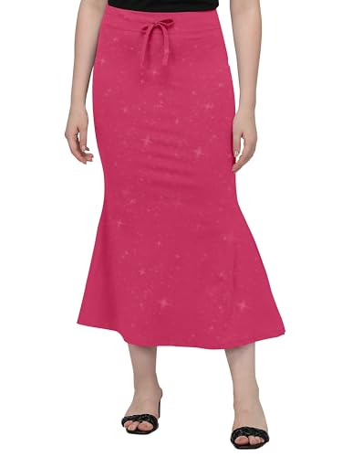 Image of Mehrang Stretchable Shimmer Saree Shapewear Petticoat for Women, Skirts for Women,Shape Wear Dress for Saree