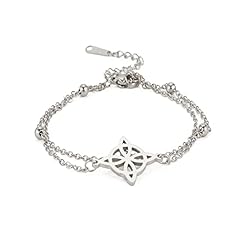 Witches Knot - Double Chain 1- SILVER