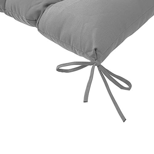Image of QILLOWAY Outdoor Bench Cushion - 51x18x4 Inch Waterproof Patio Bench Cushion, Durable Bench Cushions for Outdoor Furniture, Replacement Outdoor Bench Cushions for Garden, Deck,Grey