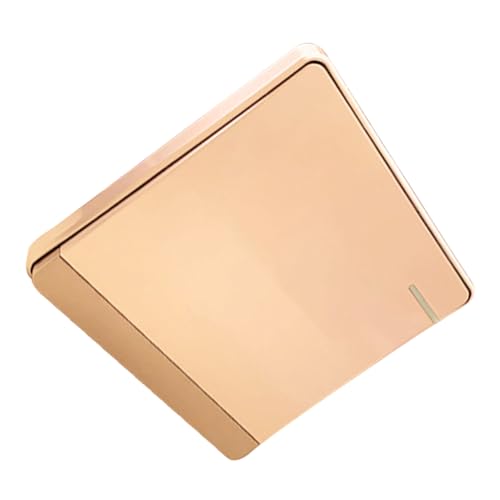 FUTUREORYY Botón De Salida Para Control De Acceso a Puertas 86 Tipo, Carcasa De Pc Resistente Color Dorado, Reinicio Automático, Uso Interior, 1 Unidad Para Sistemas De Seguridad Domésticos