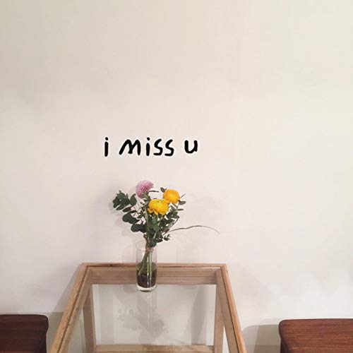 Decorar I Miss U Letter Etiqueta de la pared Decoración del hogar Dormitorio Sala de estar Decoración de la casa Pegatinas de arte extraíbles Mural