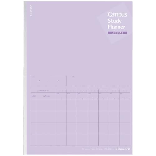 Kokuyo Campus Study Planner 2 Weeks B5, Purple (ノ-Y80LT-V)