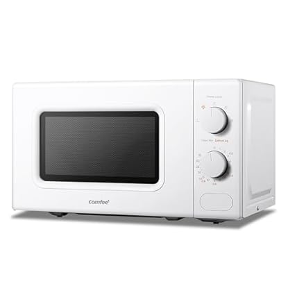 Foto di COMFEE' Forno a Microonde Bianco, 20 Litri, 700 W, 5 Livelli di Potenza, Funzione di Scongelamento Rapido, Timer Manuale, Design Compatto-CM-M202CC(WH)