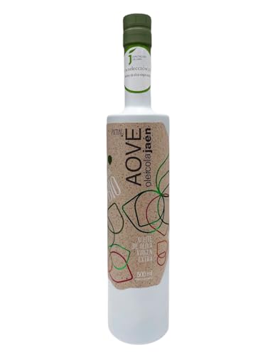 OLEICOLA JAEN | Aceite de Oliva Virgen Extra Picual Ecológico - Botella de vidrio 500 ml.