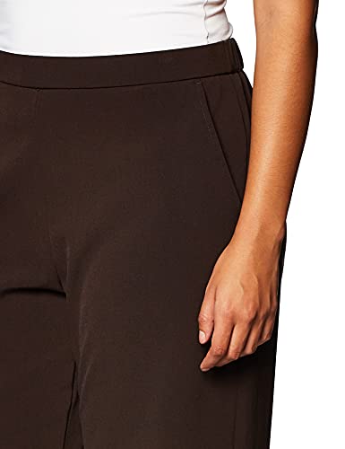 Briggs New York Womens Pull On (Regular Short & Tall Length) Dress Pants, Brown, 18 Short US