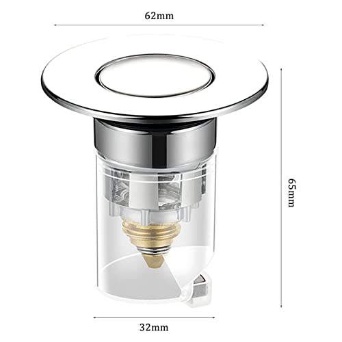 32Mm Washbasin Leaking Stopper Bathroom Basin Pop-Up Bounce Core Basin Bathtub Drain Filter Hair Catcher Sink Strainer #TOP5