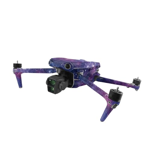 Image of MightySkins Skin Compatible with DJI Air 3 - Violet Stars | Protective, Durable, and Unique Vinyl Decal wrap Cover | Easy to Apply, Remove, and Change Styles