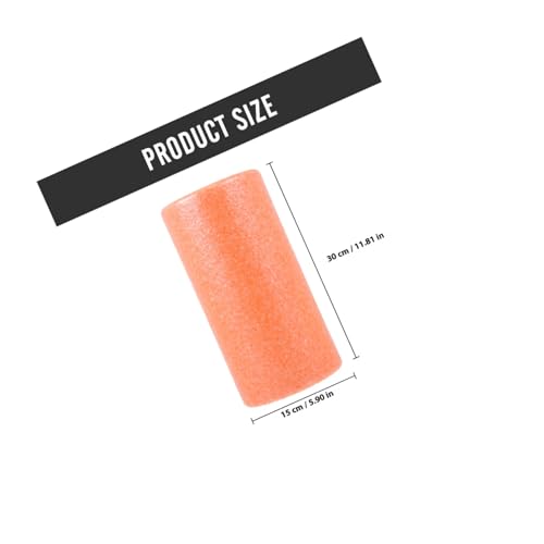 Beaupretty Yoga Massage Roller para liberación muscular y relajación de espalda, material de espuma Epp, rodillo de masaje fitness naranja 30x15cm para terapia de puntos gatillo miofasciales corporales miniatura 2