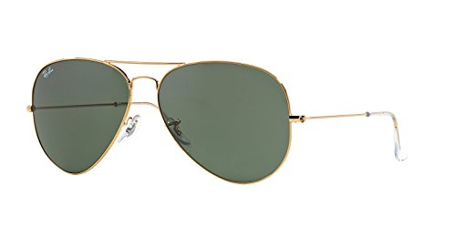 Lunettes de soleil Rayban RB3026 Aviator Large Metal II L2846 Vert 62 mm