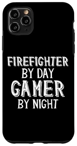 Firefighter By Day Gamer By Night Dad Q[~O hm X}zP[X iPhone 11 Pro Max p