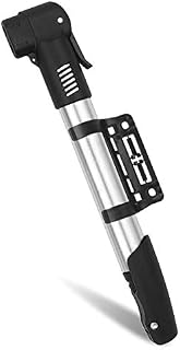 Bike Pump, Portable Air Pump Mini Bicycle Air Pump Fits Presta & Schrader for for Mountain Road Bike, Football, Basketball