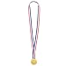 Juvale Medals for Awards & Trophies - Award Ribbons & Prizes for Adults - 12 Pack, 1.5-Inch Gold Olympic Style with Red, White & Blue Neck Ribbons - Participation & Winner Medals for Kids
