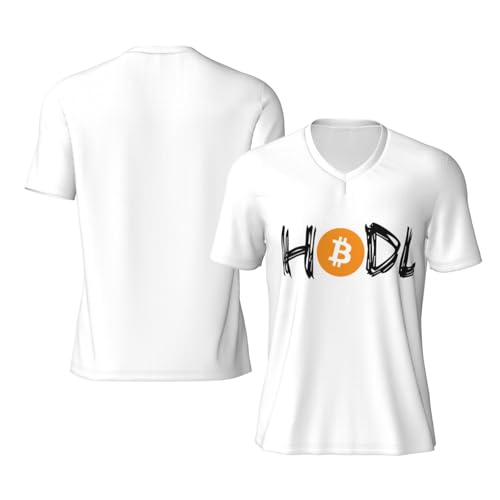 HODL Bitcoin Men's Football Jersey Waistcoat for Men