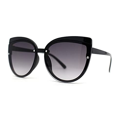 Pop Color Girls Child Size Round Rimless Cat Eye Sunglasses2