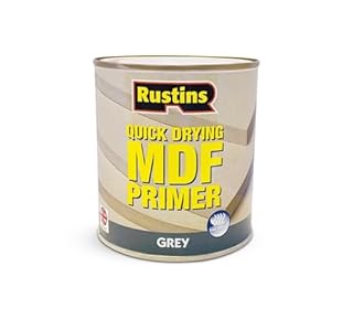 RUSTINS MDF Grey Primer 500ml– Quick-Drying, Smooth Finish Primer for Bare MDF Wood and Interior Surfaces; Excellent Adhesion; Seals and Prepares for Painting
