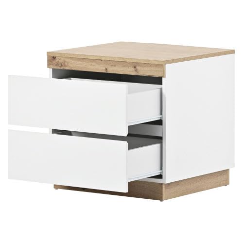 Cómoda de 3 cajones con gran almacenaje y puertas de madera 5