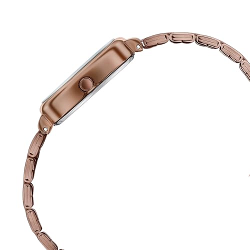 Image of Sonata Festive 2.0 Quartz Analog with Brown Dial Brown Sheet Metal Strap Watch for Women - 87108QM01