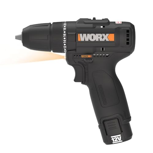 WORX WX121 Taladro percutor 12V Brushless, 40Nm, compacto y ligero, para metal, madera y albañileria, 2 baterías 2Ah, cargador y maletín, para instalaciones y bricolaje - imagen 2
