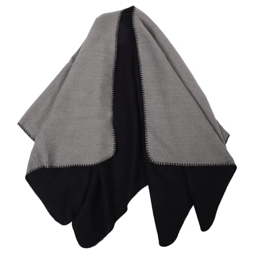 Poncho réversible chaud contre le froid écharpe imitation laine douce GLEAVI