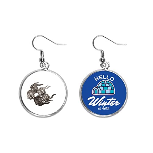 Pendientes de gota estilo Tinta China joyería ideal para regalar en ocasiones especiales