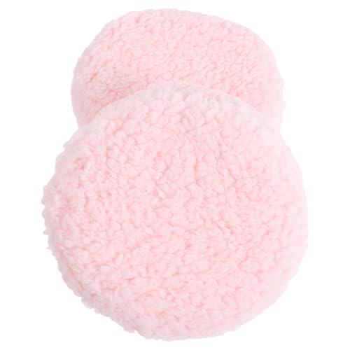 Houppettes à poudre ronde XXL tissu pelucheux applicateur lavable pour maquillage visage corps