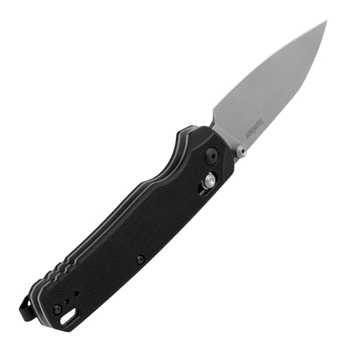 Image of Kershaw Bel Air XL Manual Folding Pocket Knife, 3.4 inch MagnaCut Steel Blade, Black G10 Handle, Pocketclip, Made in the USA