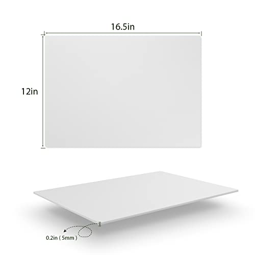 Apochon 15 Pack White Foam Board, 12 X 16.5Inch Foam Core Baking Board Mat Board Center, 3/16Inch Thick Polystyrene Foam Sheet Perfect For Arts, Crafts, School Projects & Presentations #TOP1