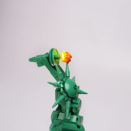 TOP1US DIY Light Kit LED-Beleuchtungsset kompatibel mit Lego 21042, für Freiheitsstatue Baustein, Spielzeugzubehör (nur… – Bild 7